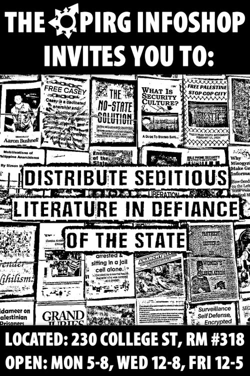 OPIRG TO Infoshop Open